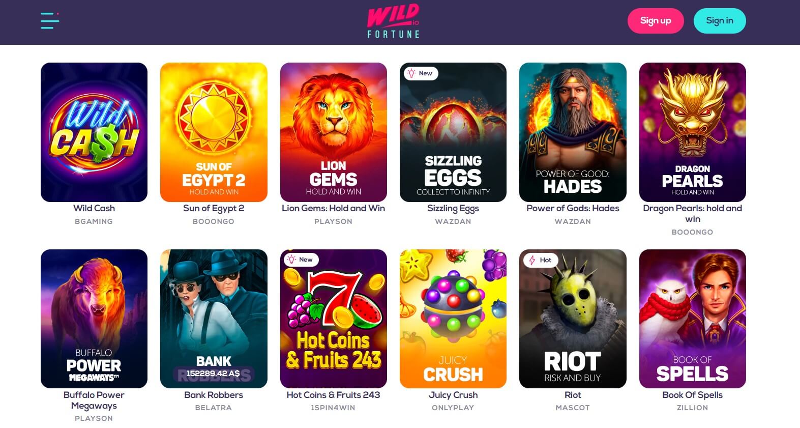 Wild Fortune Casino Pokies